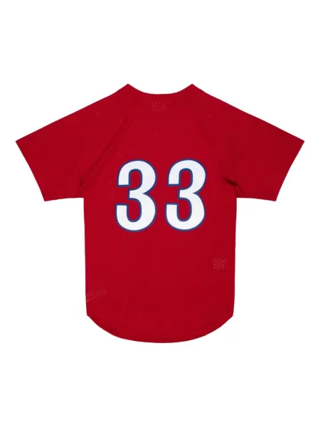 Cămașă Mitchell & Ness din jerseu roșu