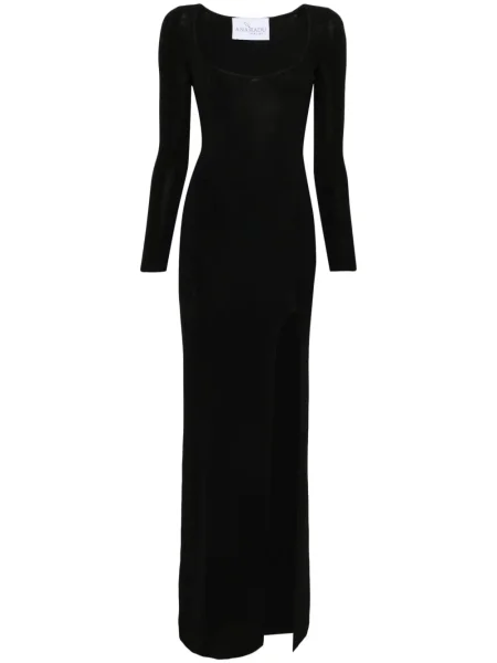 Rochie maxi Ana Radu tricotate de costum negru