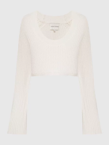 Укорочений светр CHANTE з кашеміру Lou Lou Studio білий