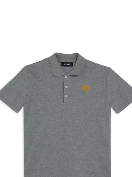 Koszulka polo dziecięca Versace szara