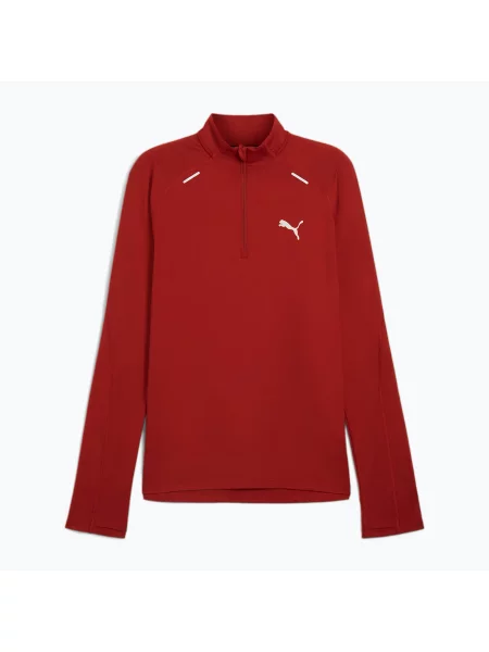 Bluza do biegania PUMA Run Cloudspun Zip mars red czerwona