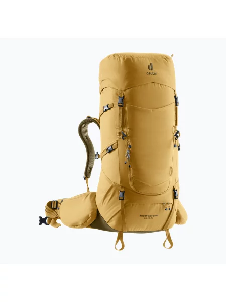 Rucsac de trekking pentru femei deuter Aircontact Core 55 + 10 l SL savanna/nori