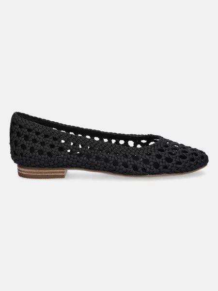 Toms baleriny BLACK WOVEN BASKET czarny