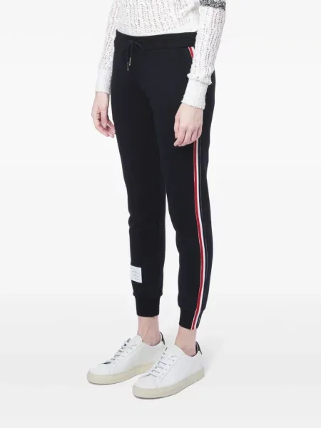 Spodnie Thom Browne w paski do biegania niebieskie