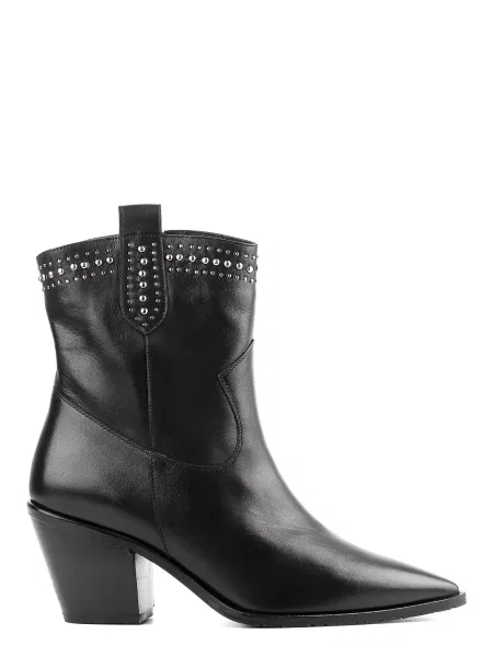 Шкіряні Ботильйони ILVI чорний