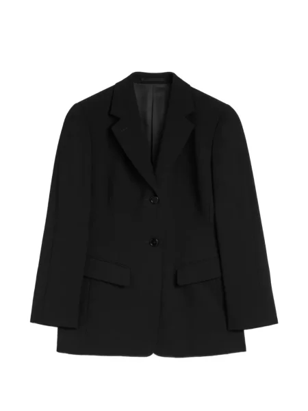 Lung sacou Jil Sander negru