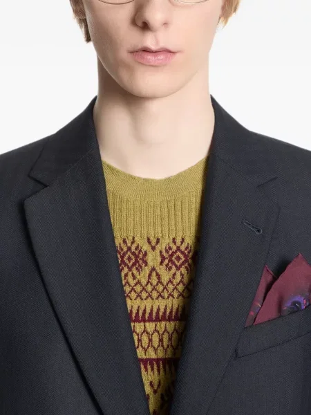 Fular Dries Van Noten de mătase roșu