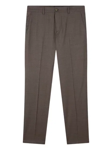 Pantaloni chino Paul & Shark de lână maro
