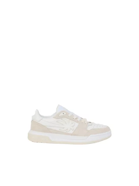 Sneakersy Palm Angels skórzane do koszykówki białe