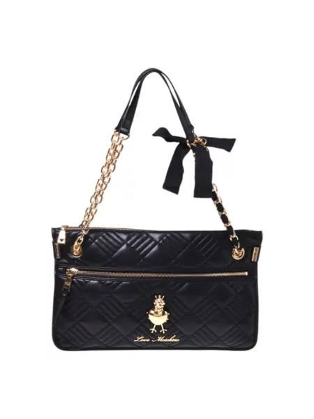 Torebka Love Moschino skórzana czarna