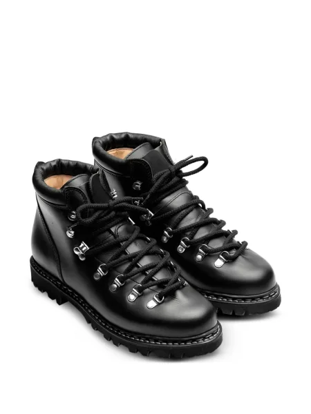 Кожени боти Paraboot с връзки черно
