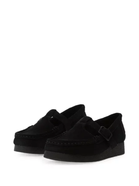Sneakerși Clarks cu cataramă negru