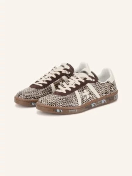 Premiata Sneakersy Bonnied braun białe