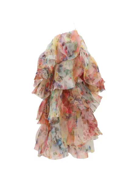 Rochie Zimmermann cu model floral cu imagine portocaliu