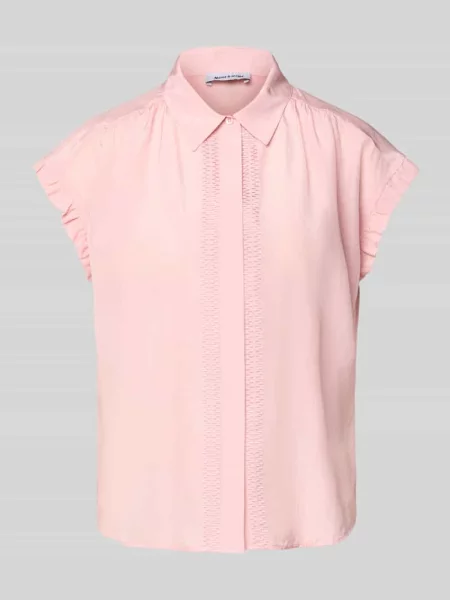 Bluzka o kroju regular fit z ukrytą listwą guzikową More & More