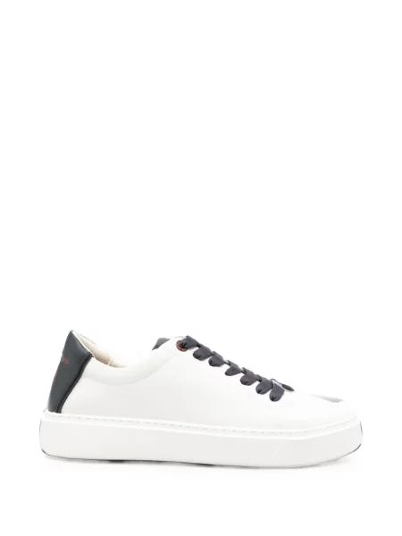 Sneakerși Alexander Smith din piele cu imagine alb