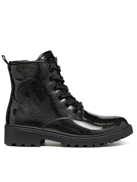 Μπότες Geox Jr Casey S μαύρο