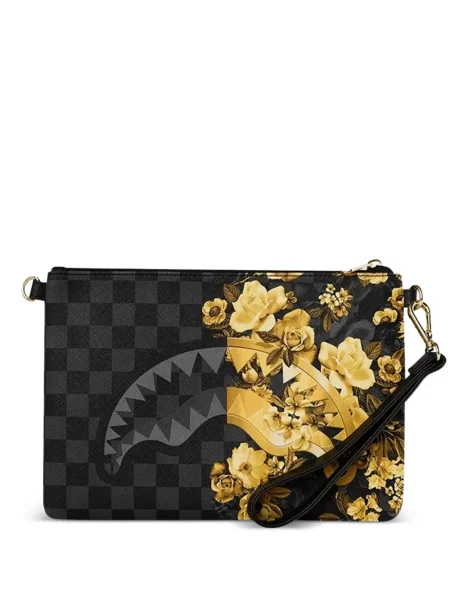Geantă Sprayground cu model floral cu imagine negru