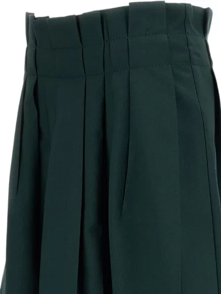 Fustă midi Marni în linie A verde