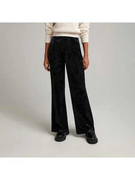 Sinsay Kalhoty wide leg Černý