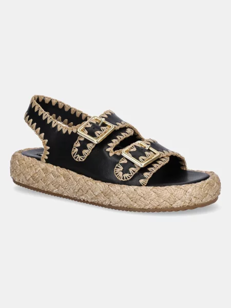 Кожени сандали Steve Madden Portofino черно