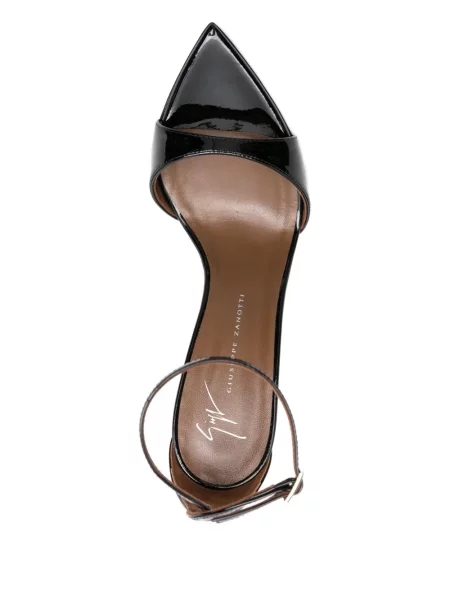 Кожени сандали Giuseppe Zanotti черно