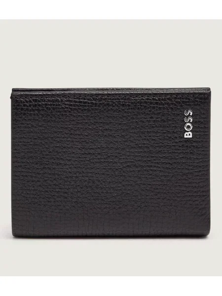 BOSS BLACK De piele portofel Derwil_Bifold negru