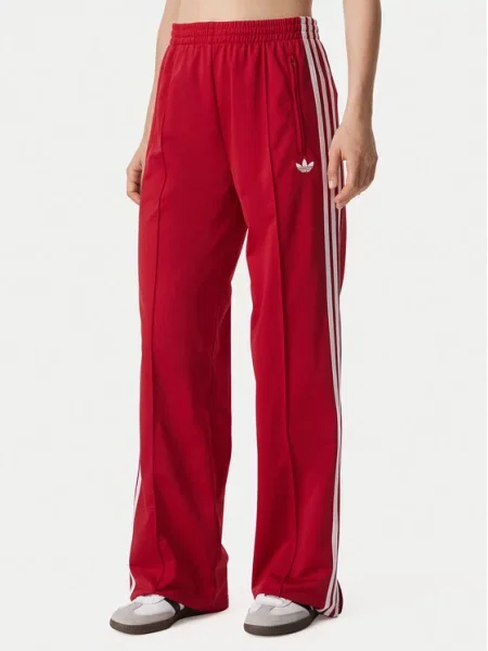 Adidas Spodnji del trenirke Firebird Loose Tracksuit rdeča