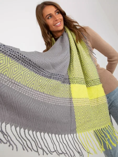Fular Fashionhunters tricotate gri