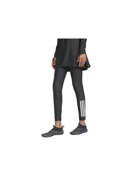 Leggings Adidas cu dungi negru