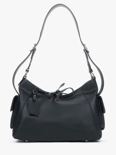 Estro Сумка Шкіра чорний