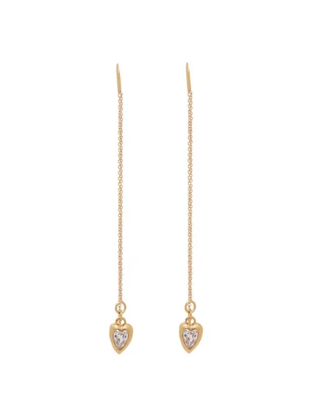 Guess kolczyki ze stali nierdzewnej z cyrkonią CRYSTAL LOVE
