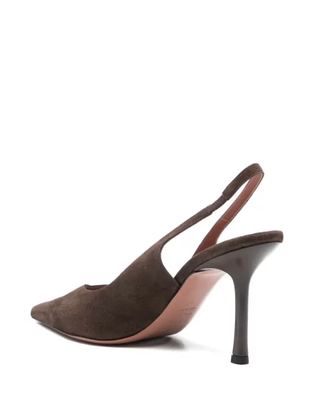Pantofi cu toc Castagna slingback maro