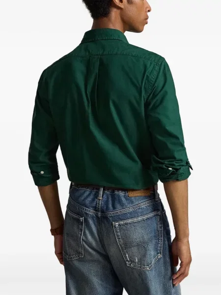 Scurt șapcă Polo Ralph Lauren cu broderie din jerseu maro
