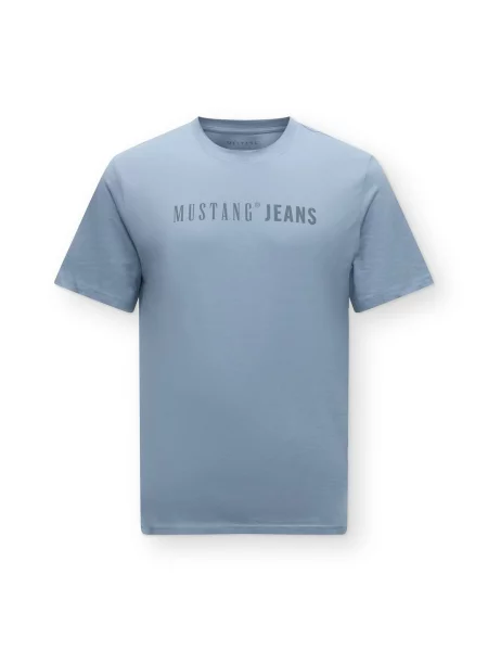 MUSTANG Tricou AUSTIN porumbel albastru