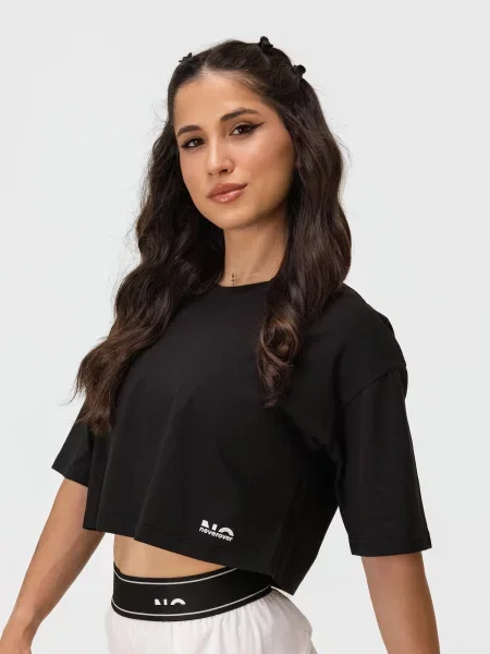 Neverover Sport top NOVO' negru