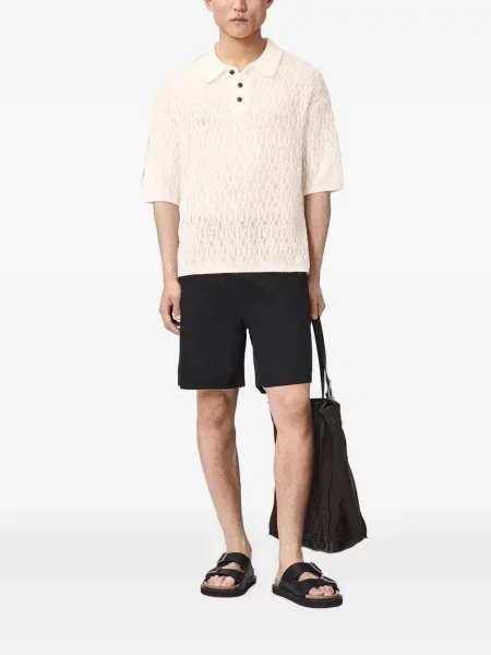 Scurt tricou polo Allsaints tricotate