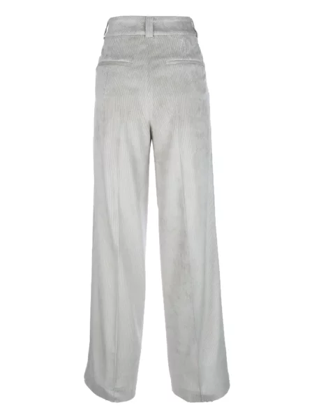 Pantaloni Peserico de catifea cord gri