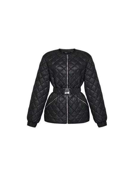 Стеганая демисезонная куртка Estro черная