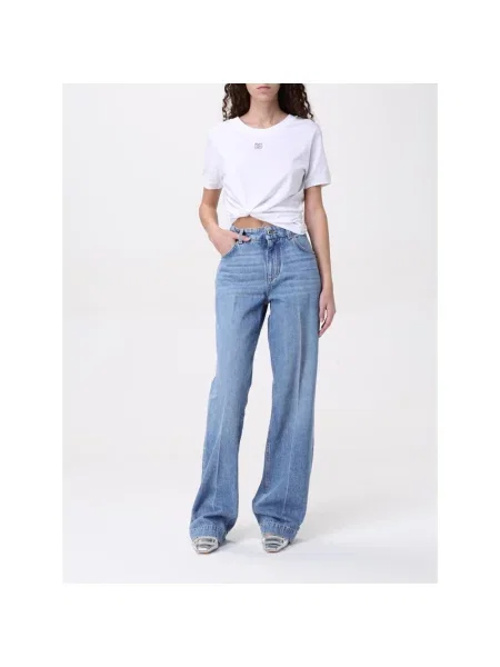 Jeansy straight leg Dolce And Gabbana niebieskie