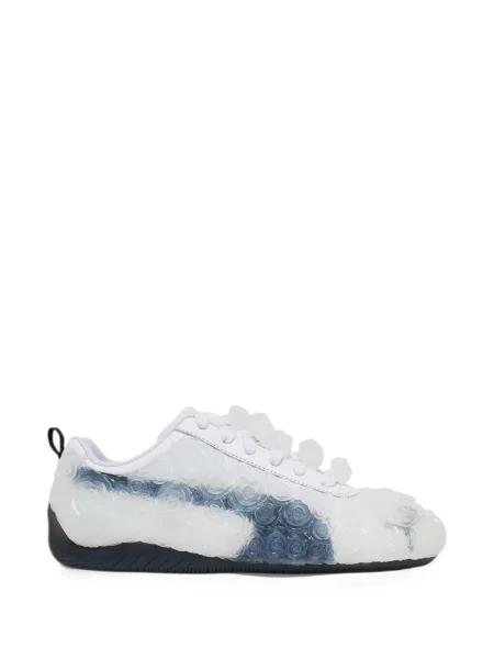 Sneakerși Noir Kei Ninomiya cu model floral alb
