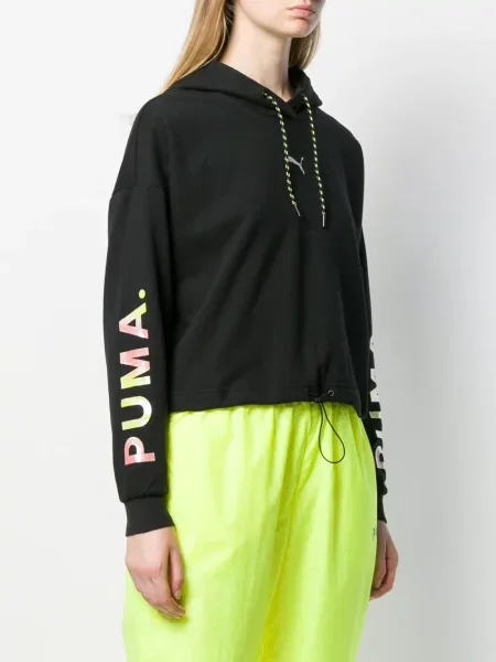Cropp hanorac cu glugă Puma negru