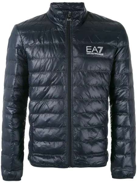 Geacă cu puf Ea7 Emporio Armani albastru