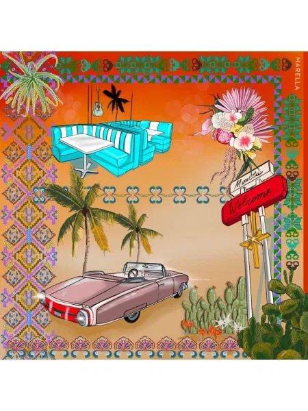 Fular Marella portocaliu