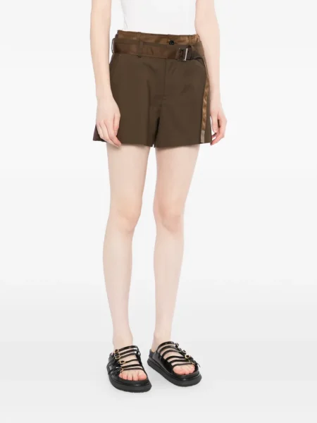 Pantaloni scurți Sacai maro