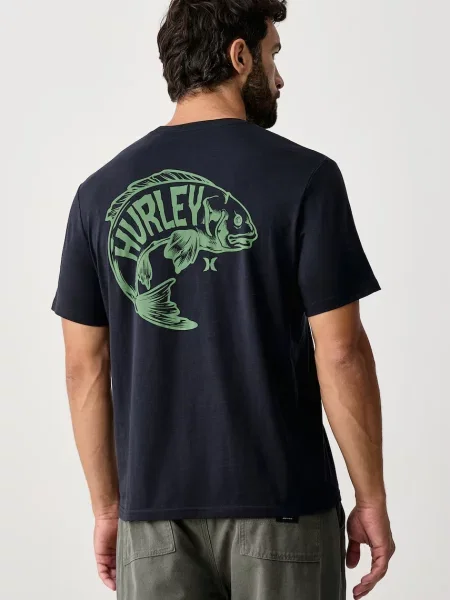 Hurley T-shirt Printing Press Serrot granatowa