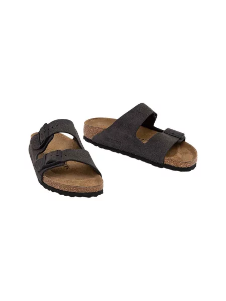 Sandale Birkenstock de catifea gri