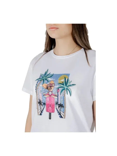 Koszulka Liu Jo z nadrukiem biała