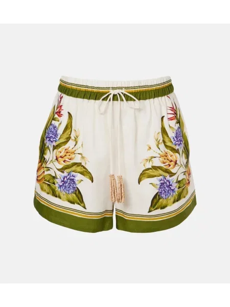 Lniane szorty Farm Rio z nadrukiem