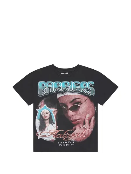 Tricou Barriers cu imagine negru